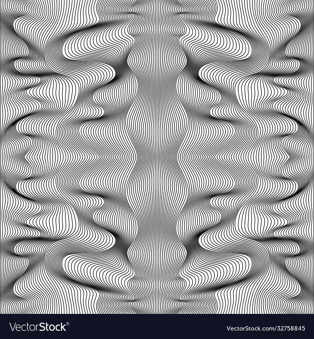 Abstract lines pattern waves background vector image Abstract lines pattern waves background