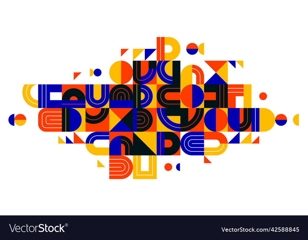 Dynamic messy abstract design composition minimal