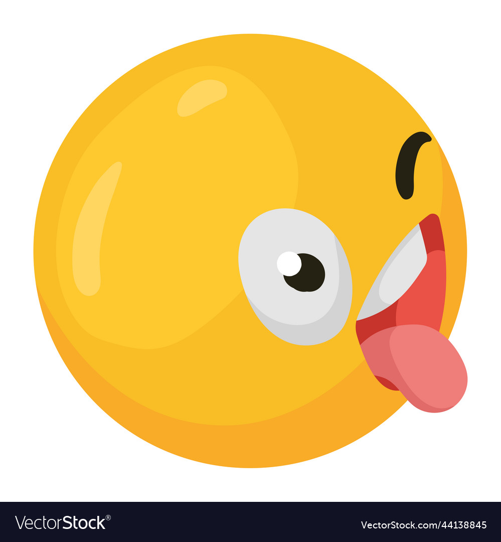 Crazy emoji Royalty Free Vector Image - VectorStock