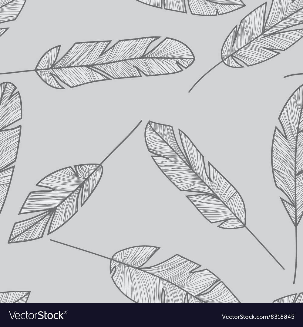 Feather seamless pattern