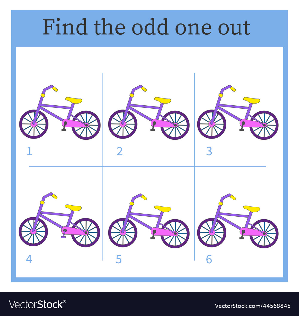 Find the odd one out visual logic puzzle