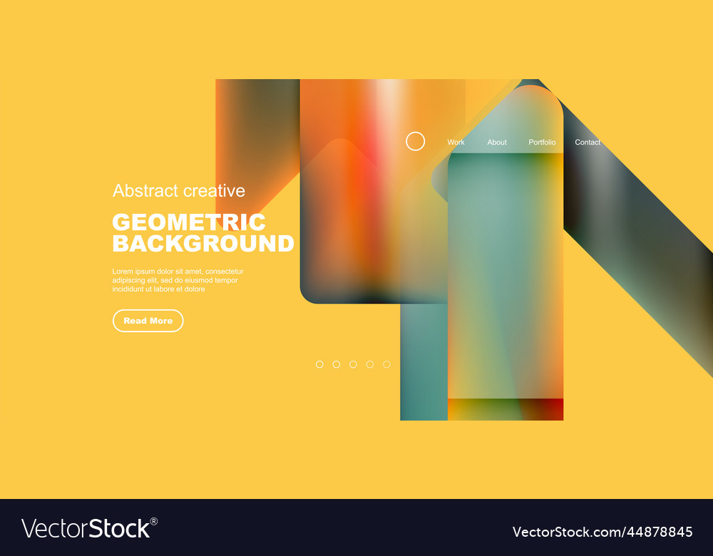 Fluid gradient triangles landing page background