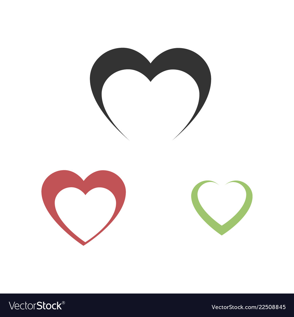 Heart icon love symbol valentines day sign flat vector image Heart icon love symbol valentines day sign flat