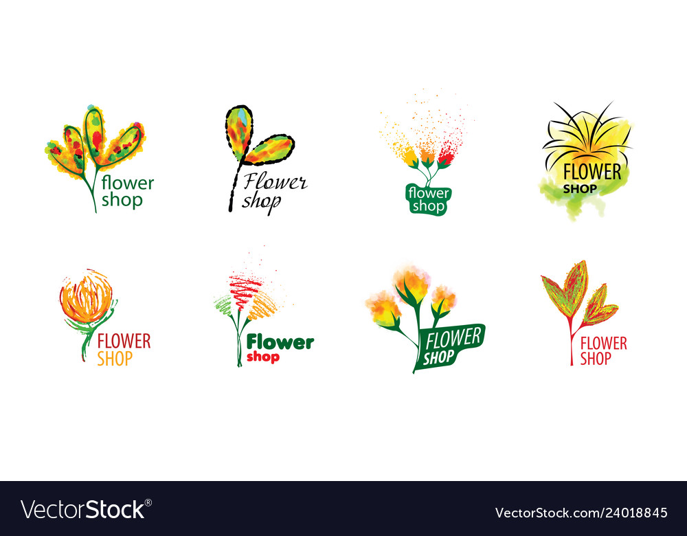 Logo for selling flowers abstract