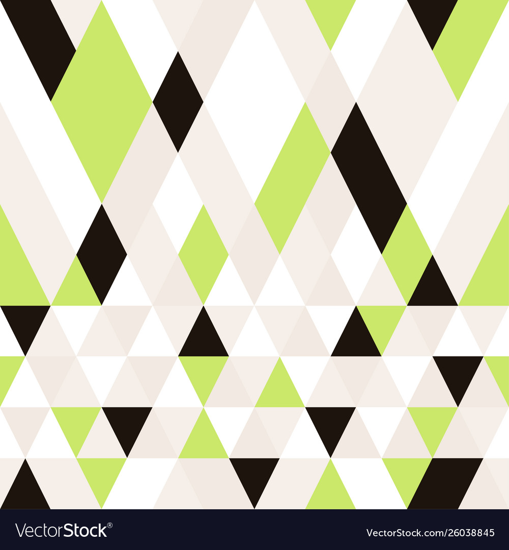 Seamless colorful abstract triangles pattern vector image Seamless colorful abstract triangles pattern
