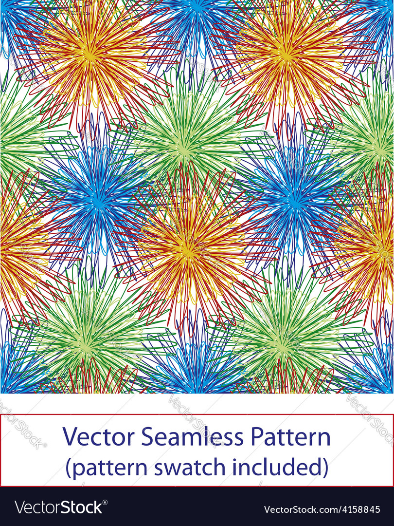 Sparkling Fireworks Pattern
