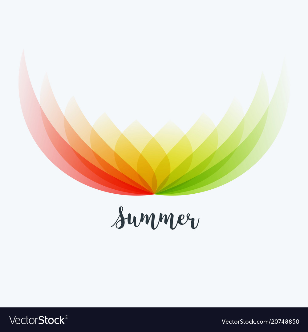 Abstract design colourful elements vector image Abstract design colourful elements