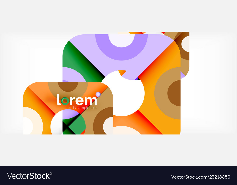 Abstract round elements composition background
