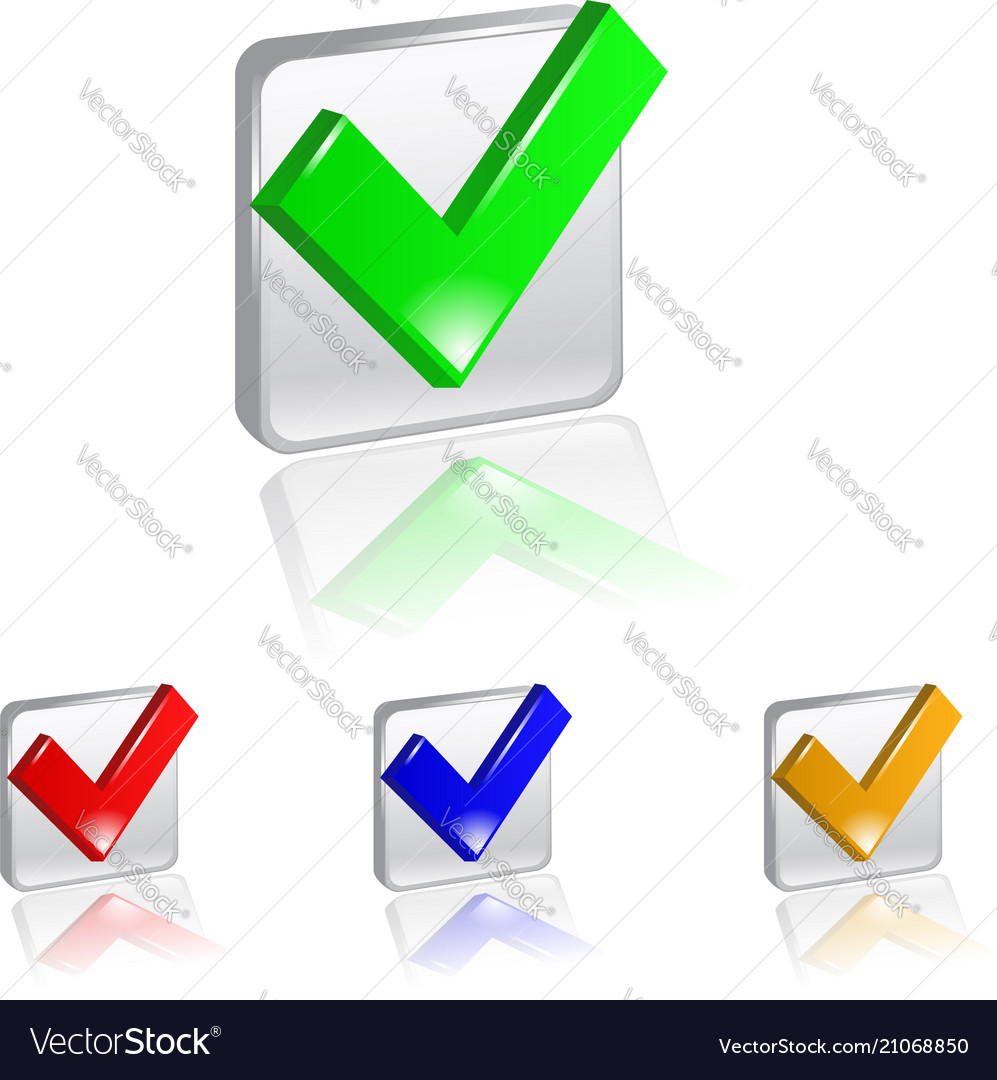Checkbox Icon Set - Checkmark Style