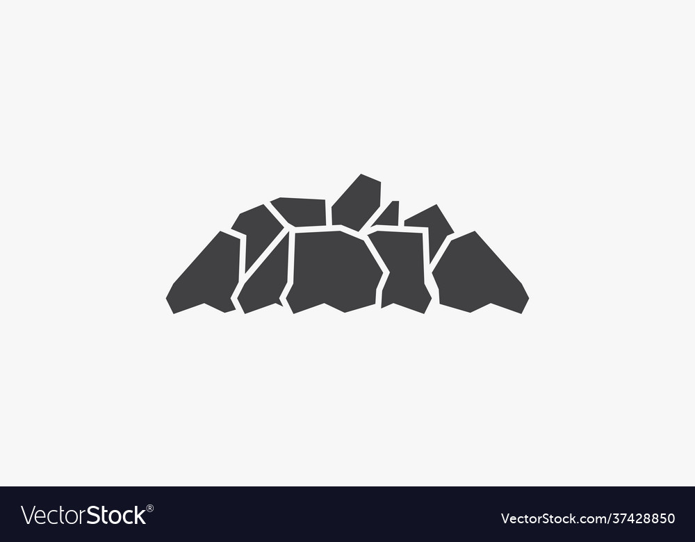 Coal icon design isolated on white background