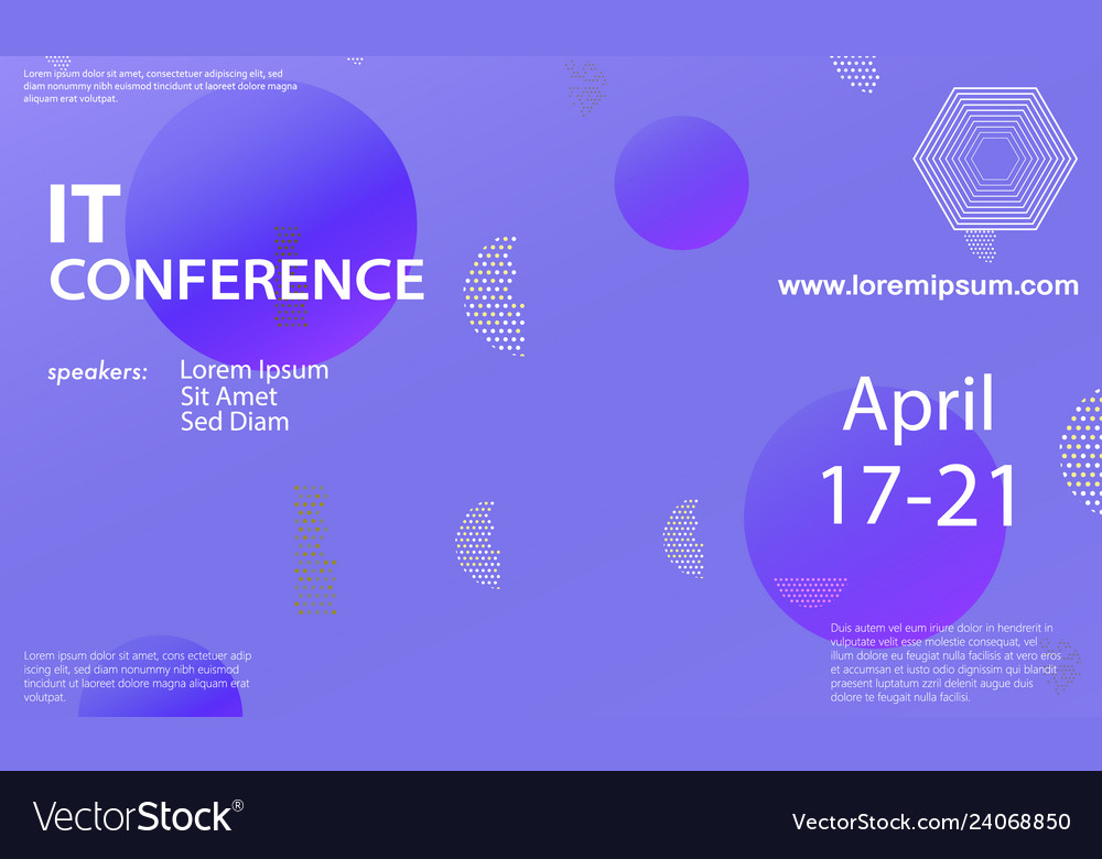 Conference announcement design template