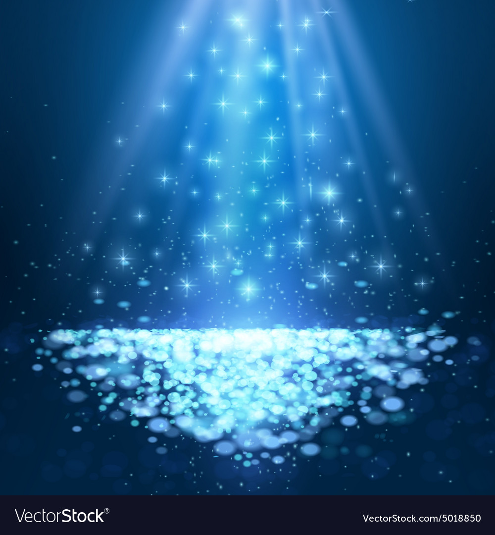 Dynamic Blue Circular Bokeh Background