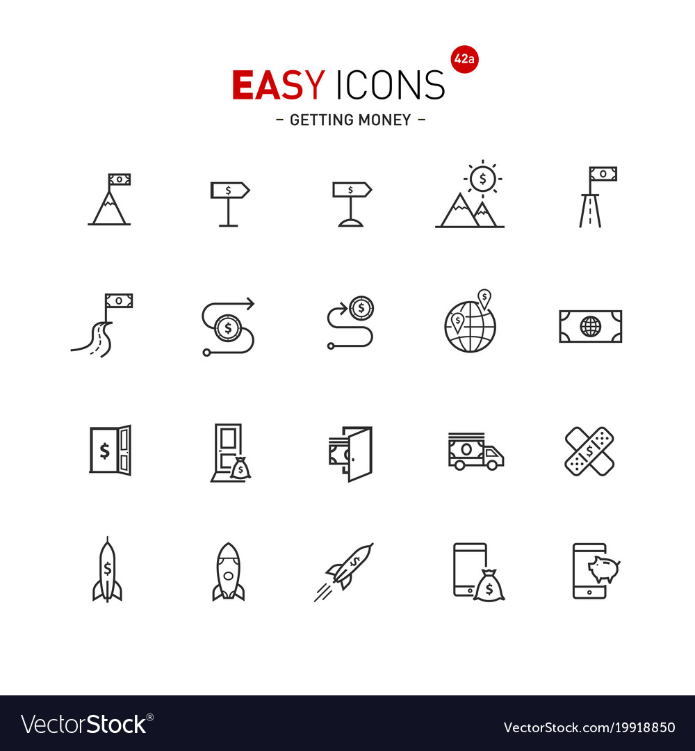 Einfache Icons 42a gettng Geld