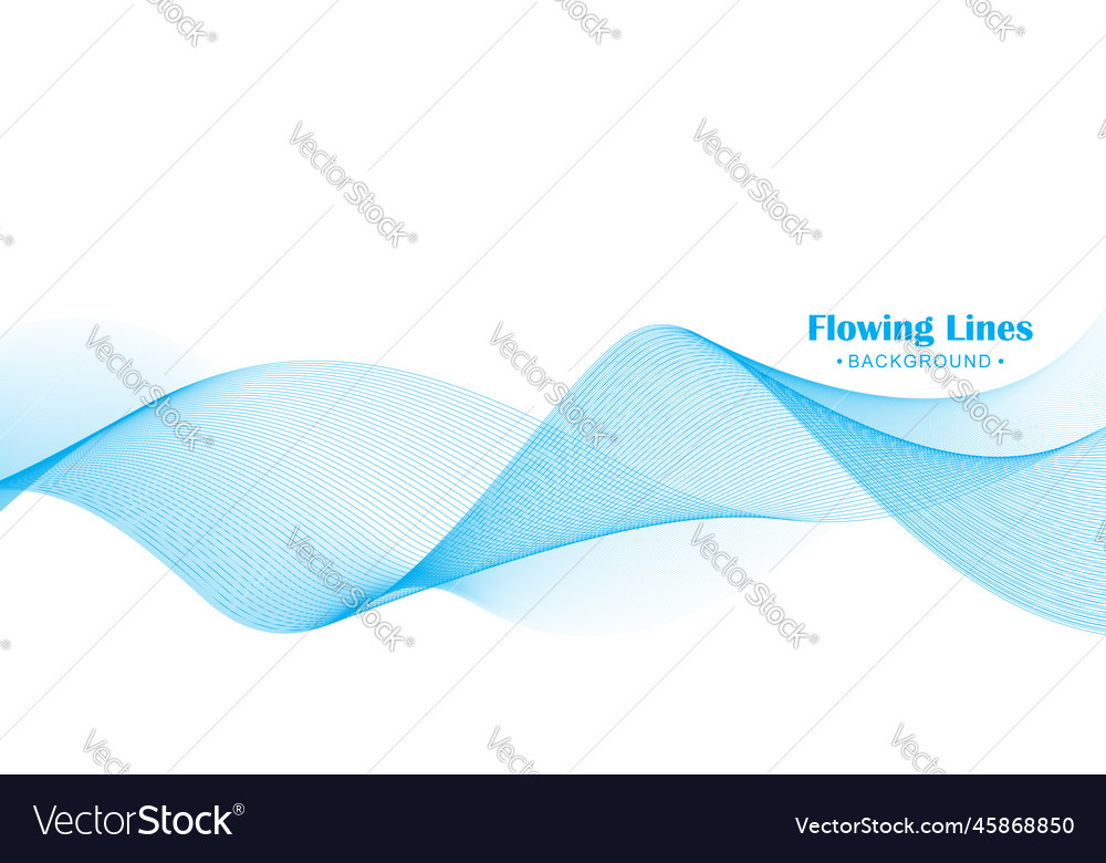 Elegant smooth wavy lines background
