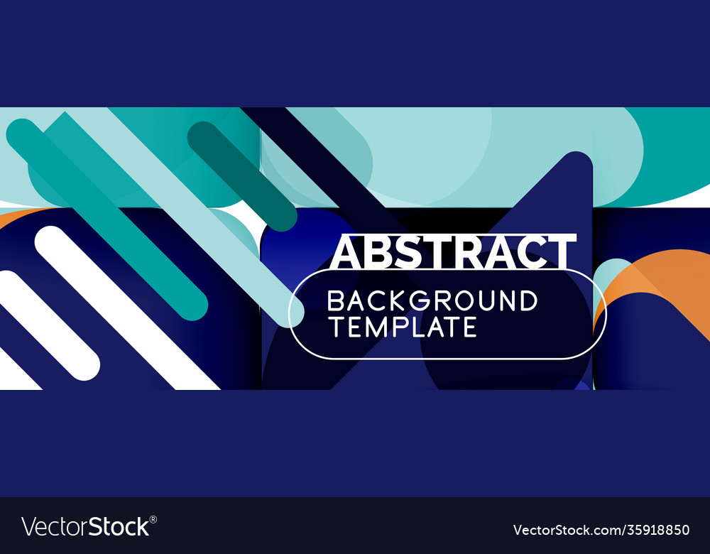 Flat geometric round shapes and dynamic lines