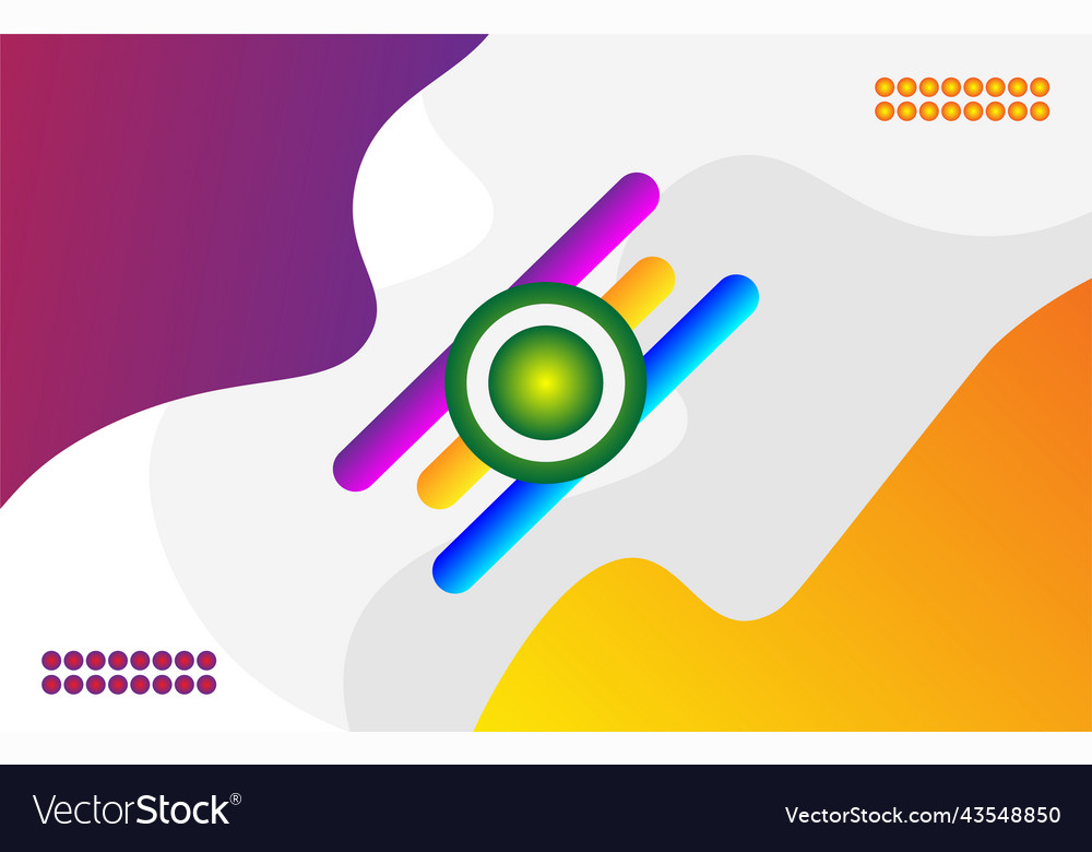 Geometric round shape colorful gradient background