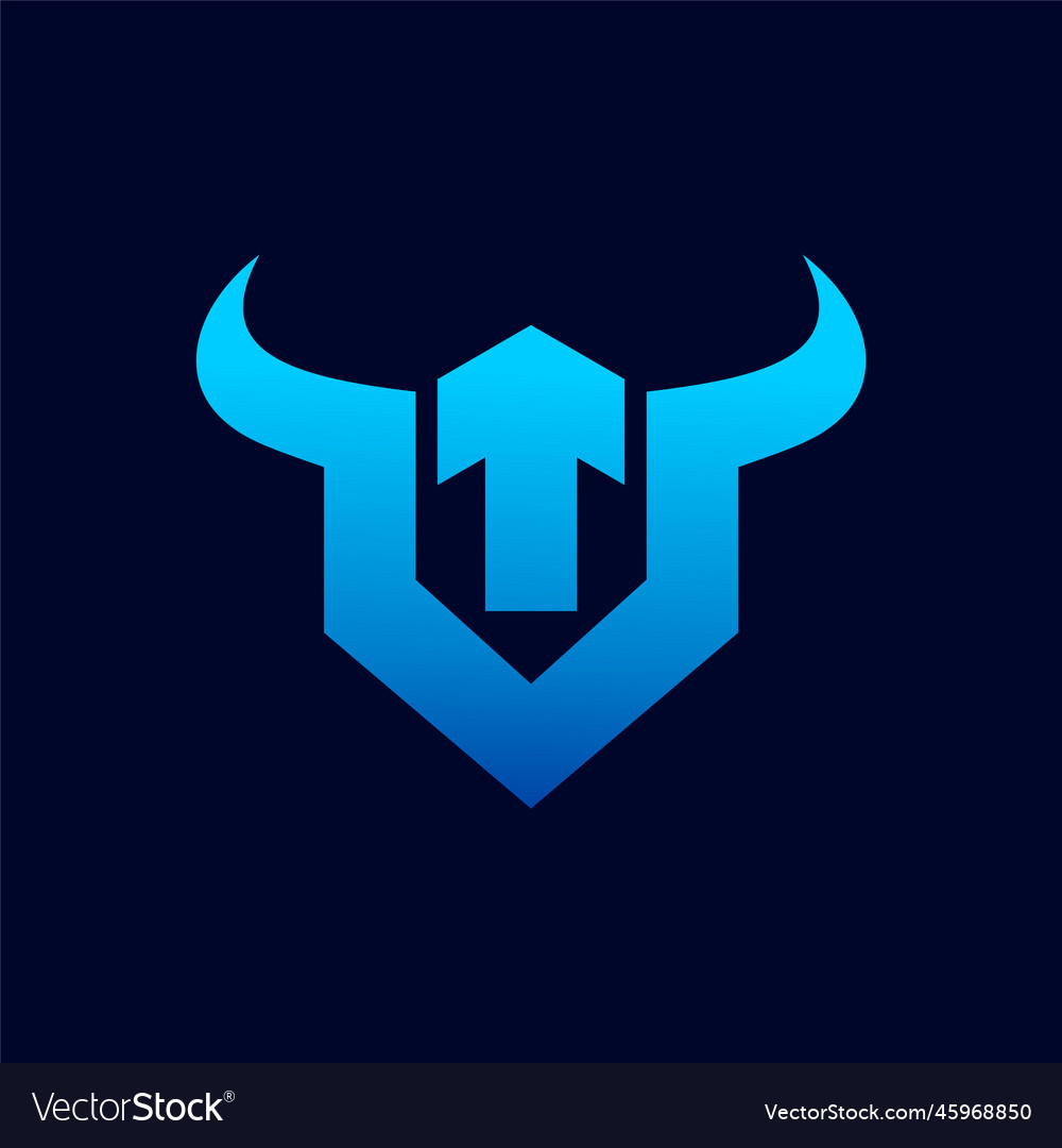 Ox logo with arrow concept