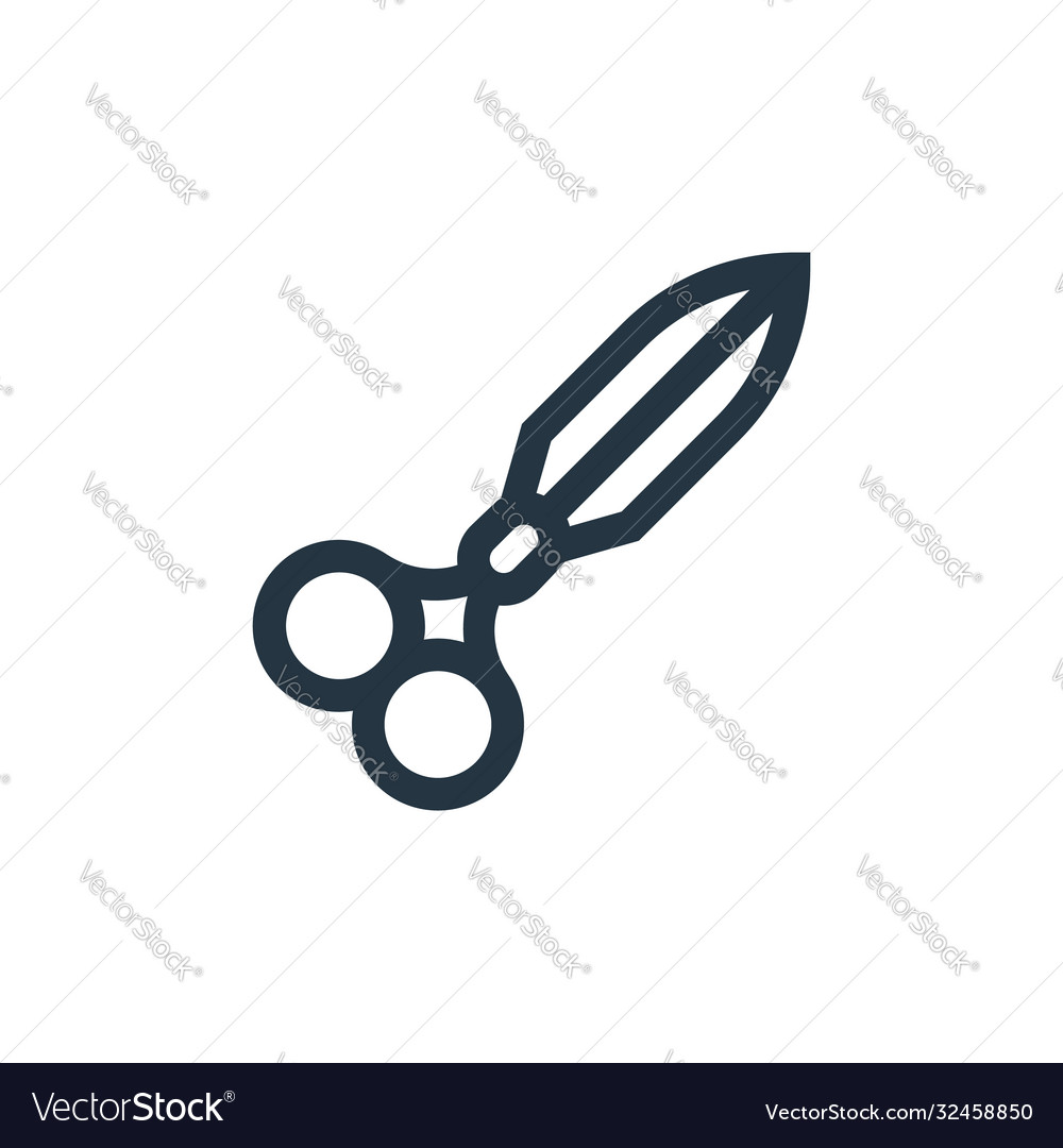 Scissors icon editable stroke