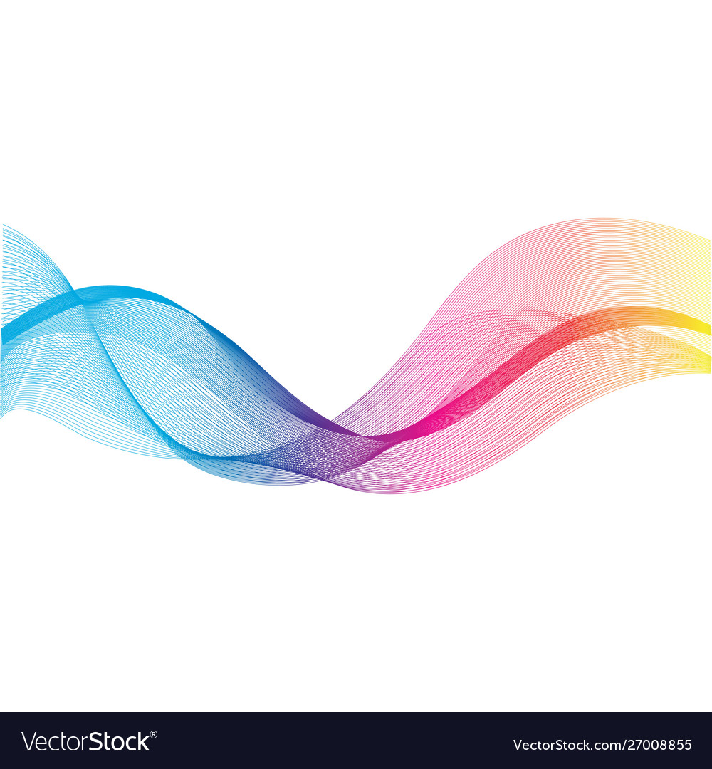 Abstract color wave flow design