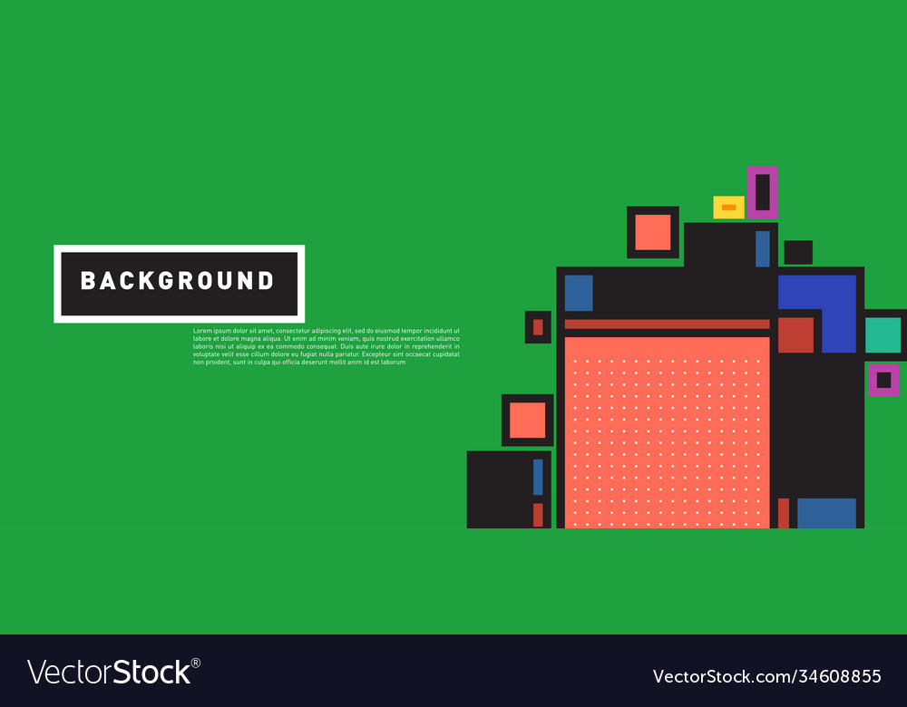 Abstract colorful rectangle background for banner
