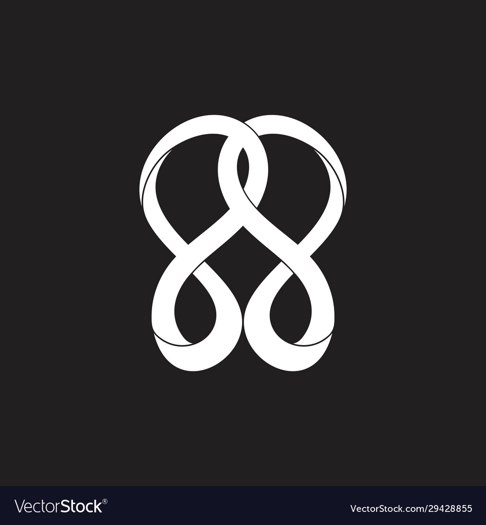 Abstract linked infinity curves 3d motion design
