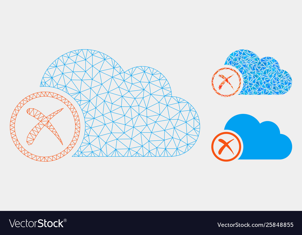 Erase mesh wire frame model and triangle vector image Erase mesh wire frame model and triangle