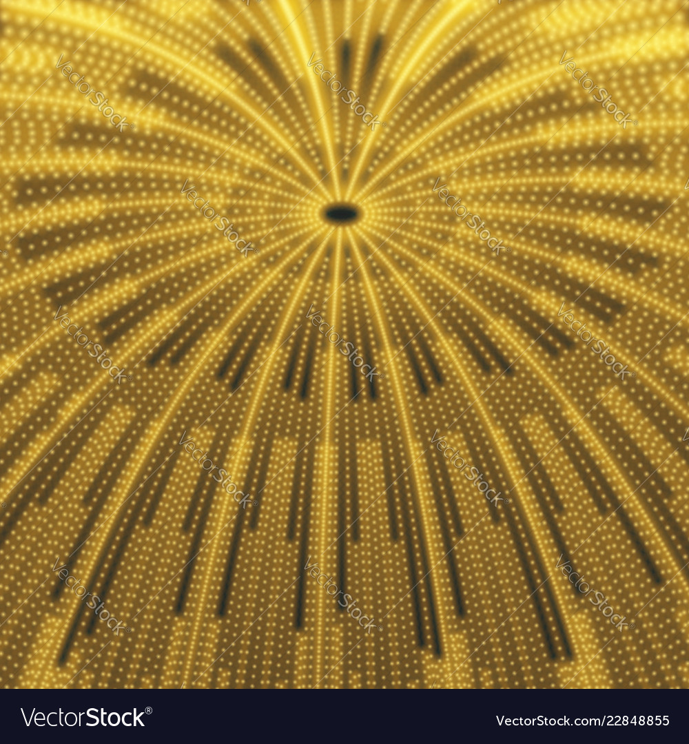 Golden Particle Grid Background