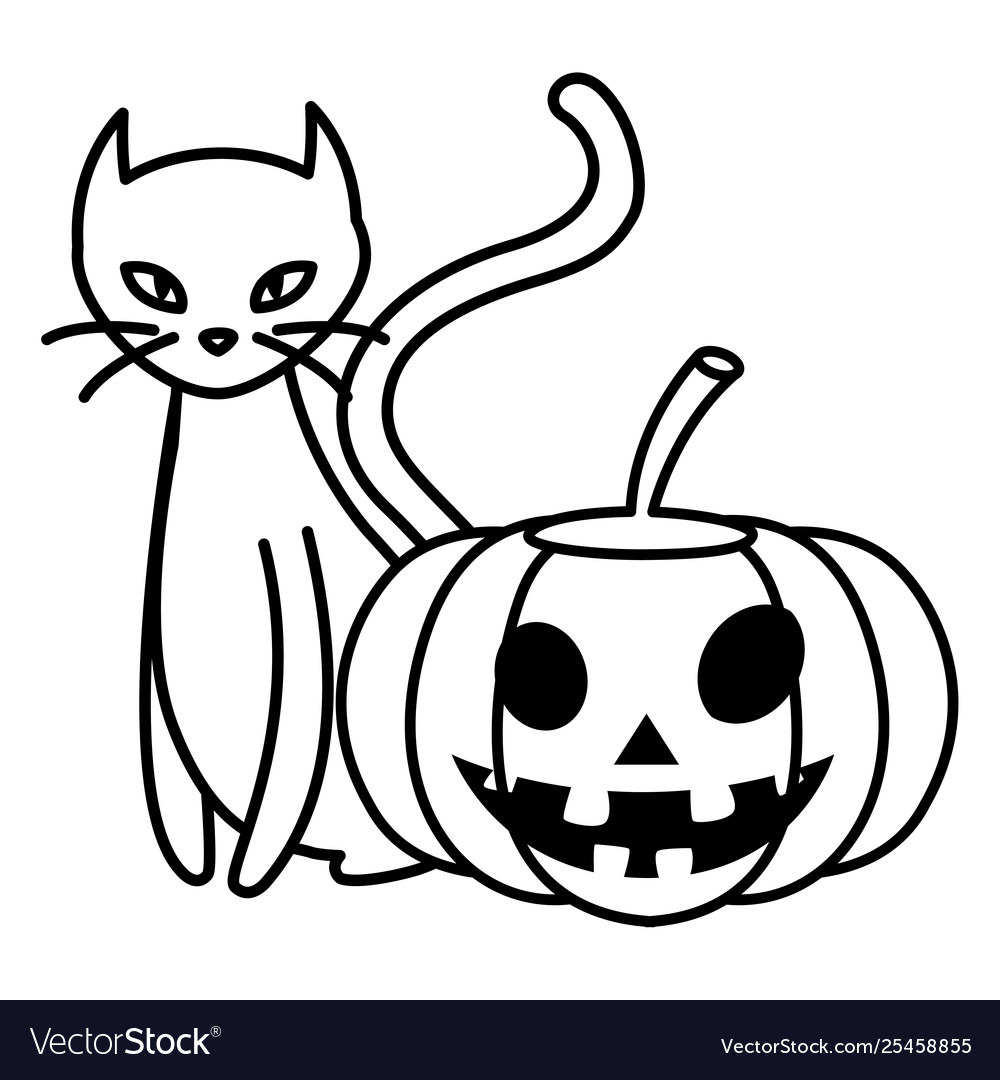 How to Draw a Black Cat for Halloween