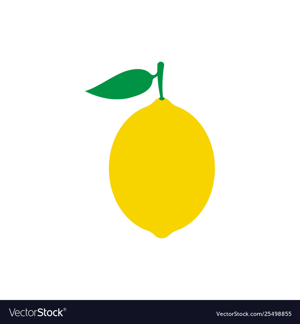 Lemon Fruit Icon Symbol Eps10 Royalty Free Vector Image 1158