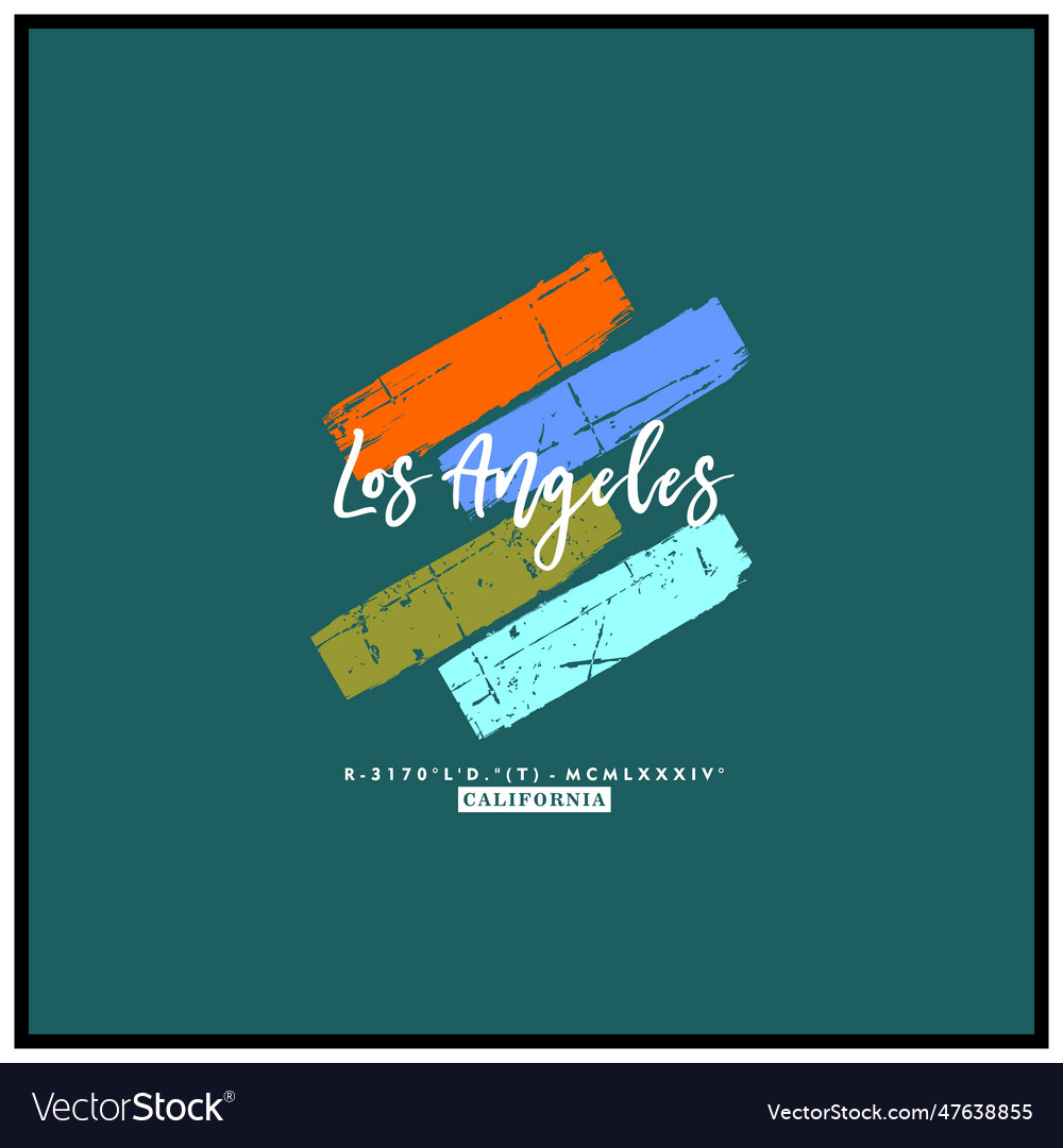 Los angeles Royalty Free Vector Image - VectorStock