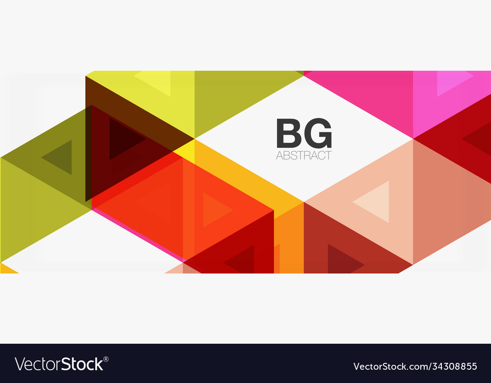 Mosaic triangle pattern abstract background Vector Image Mosaic triangle pattern abstract background
