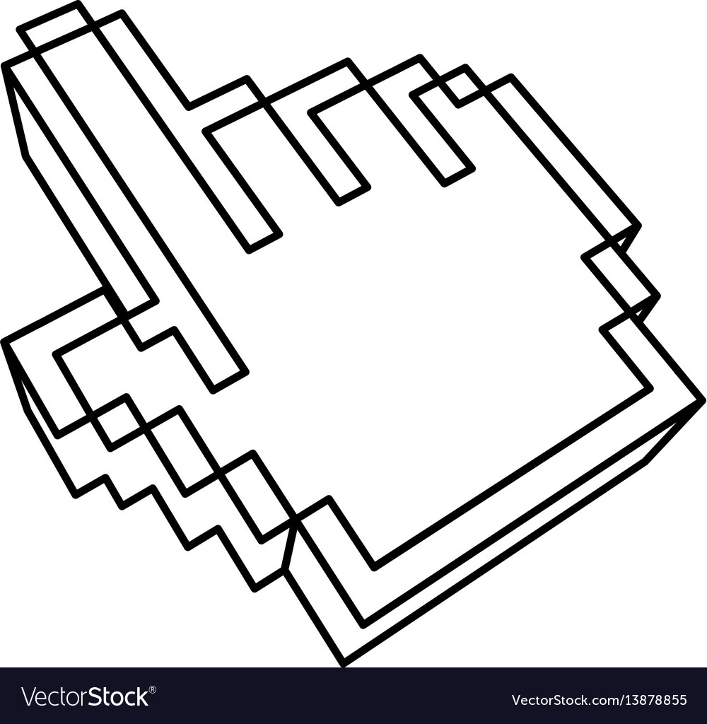 Mouse pointer hand indicating anything