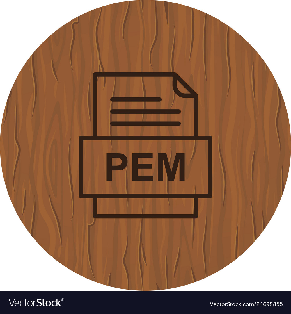 Pem file document icon