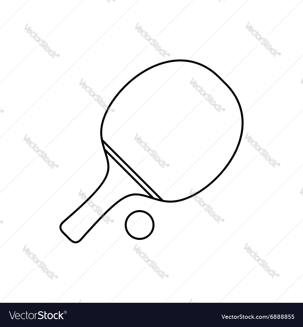 Ping pong game Royalty Free Vector Image - VectorStock