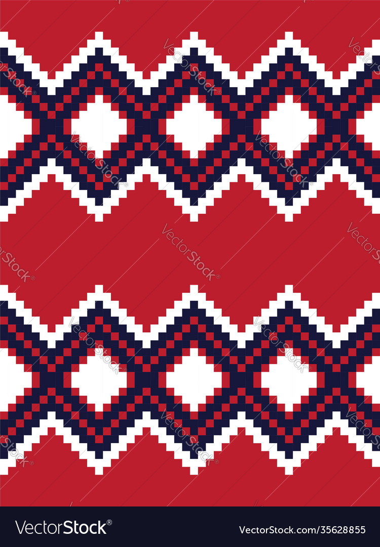Red argyle seamless pattern background