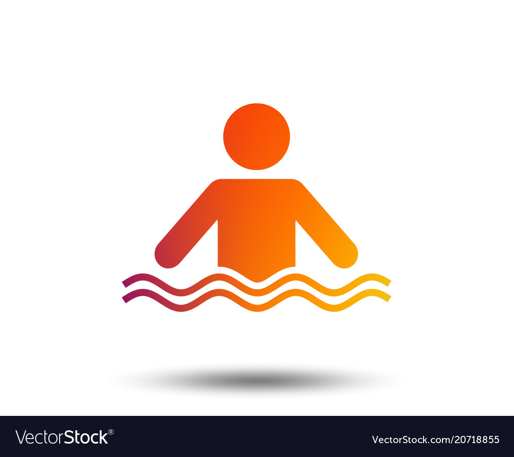 Swimming sign icon pool swim symbol