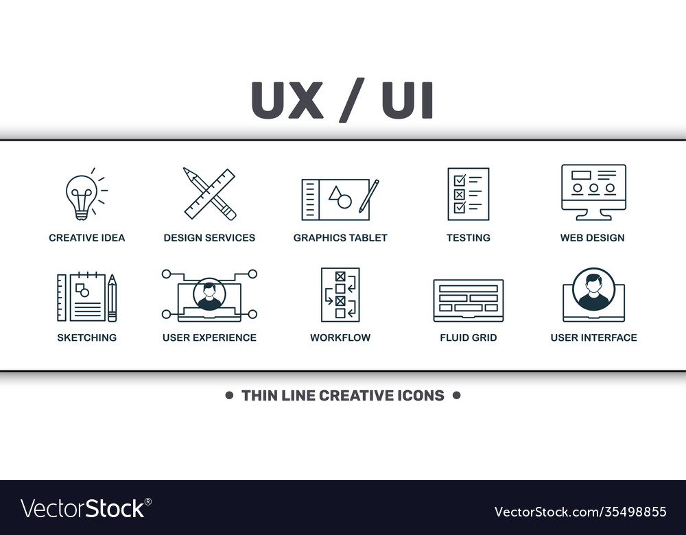 UI/UX Icon Collection - Modern Set