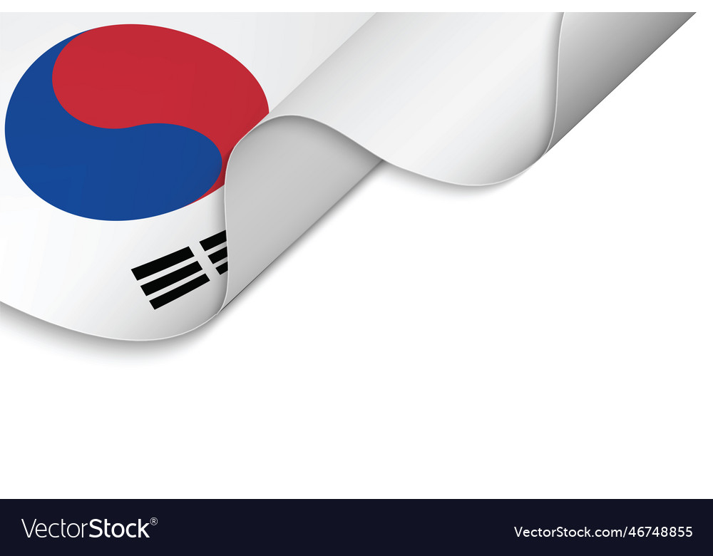 Waving Flagge von Südkorea