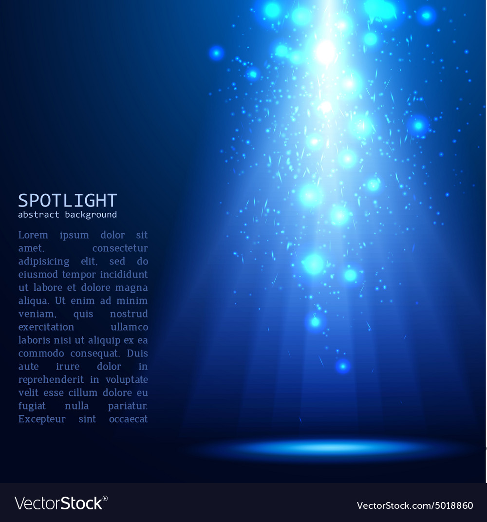 Abstract Blue Circular Bokeh Background