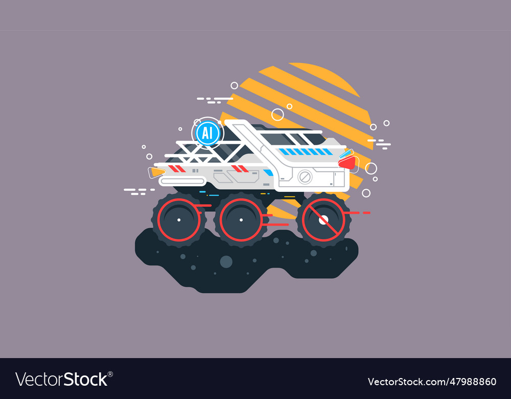 Autonomous driverless vehicles navigation systems Vector Image