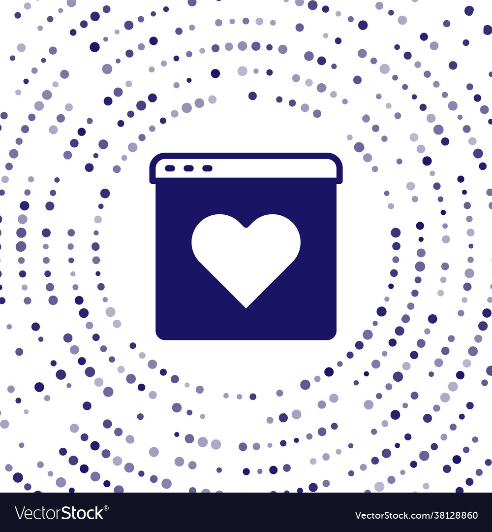 Blue dating app online laptop concept icon