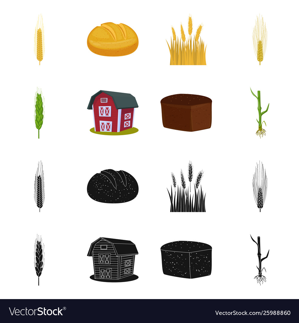 Isoliertes Objekt Landwirtschaft und Landwirtschaft Logo vector image Isoliertes Objekt Landwirtschaft und Landwirtschaft Logo