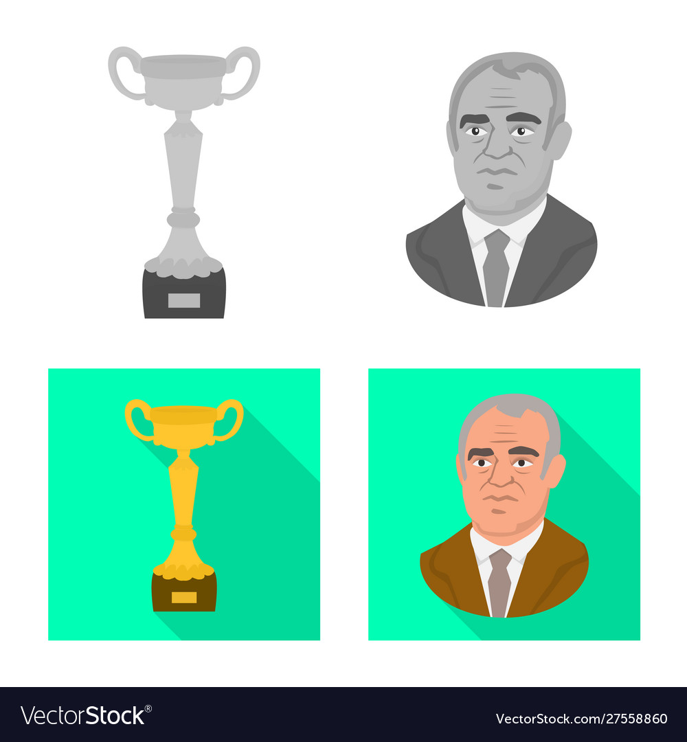 Isolated object checkmate and thin icon set