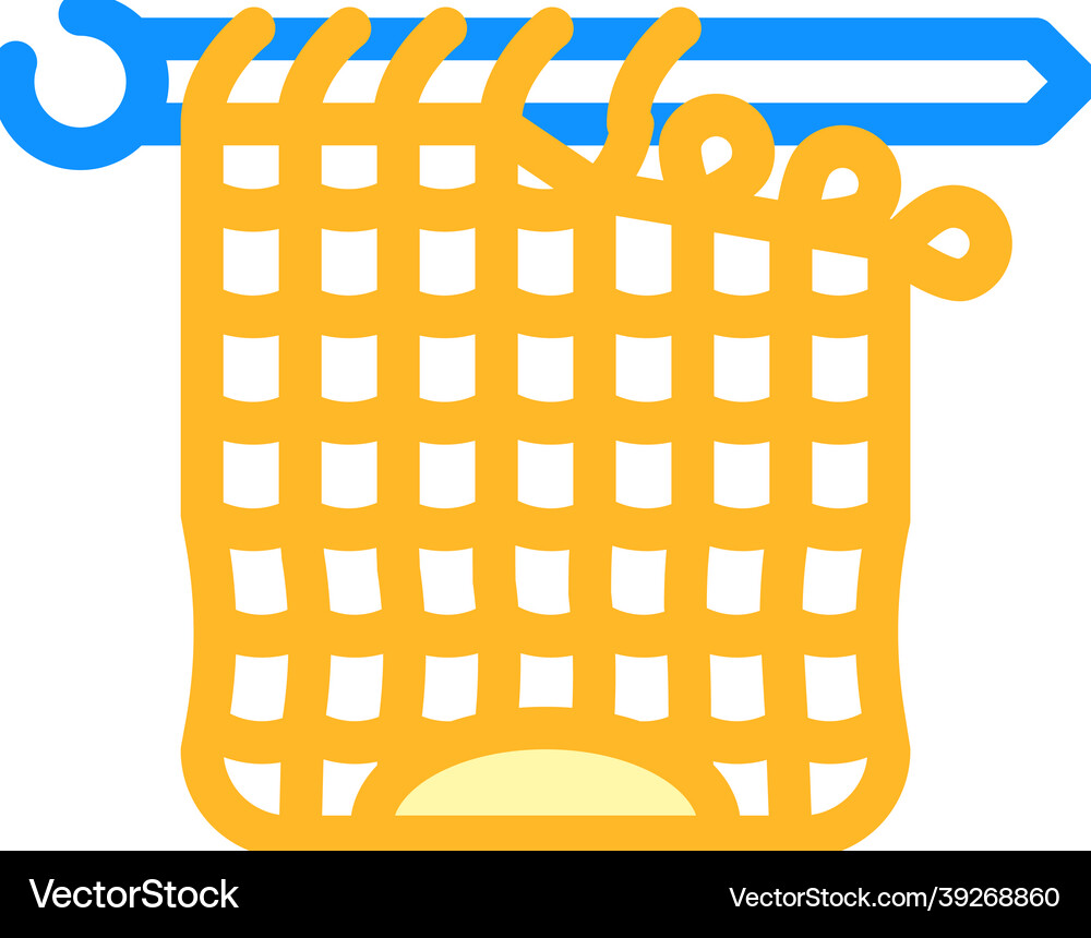 Knitting artwork hobby color icon Royalty Free Vector Image