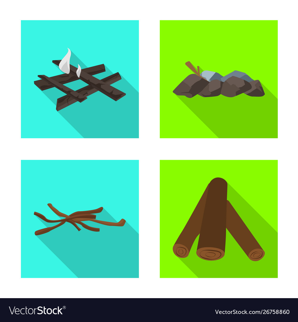 Material and logging symbol vector image Material and logging symbol