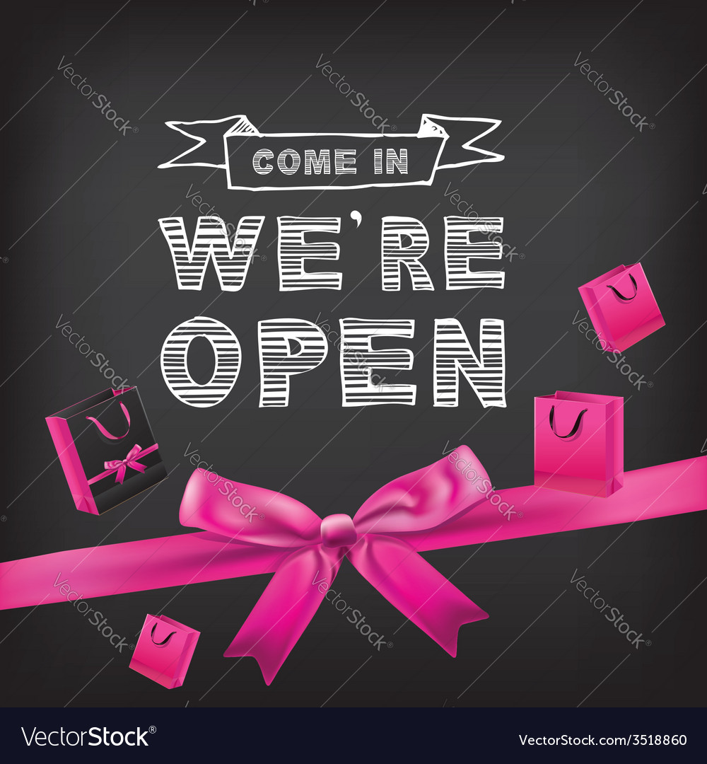 We're open Poster