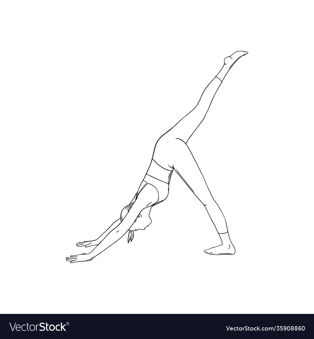 Three Legged Dog Pose Yoga