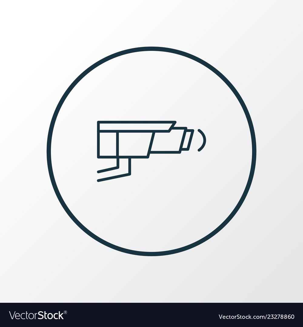 Video control icon line symbol premium quality