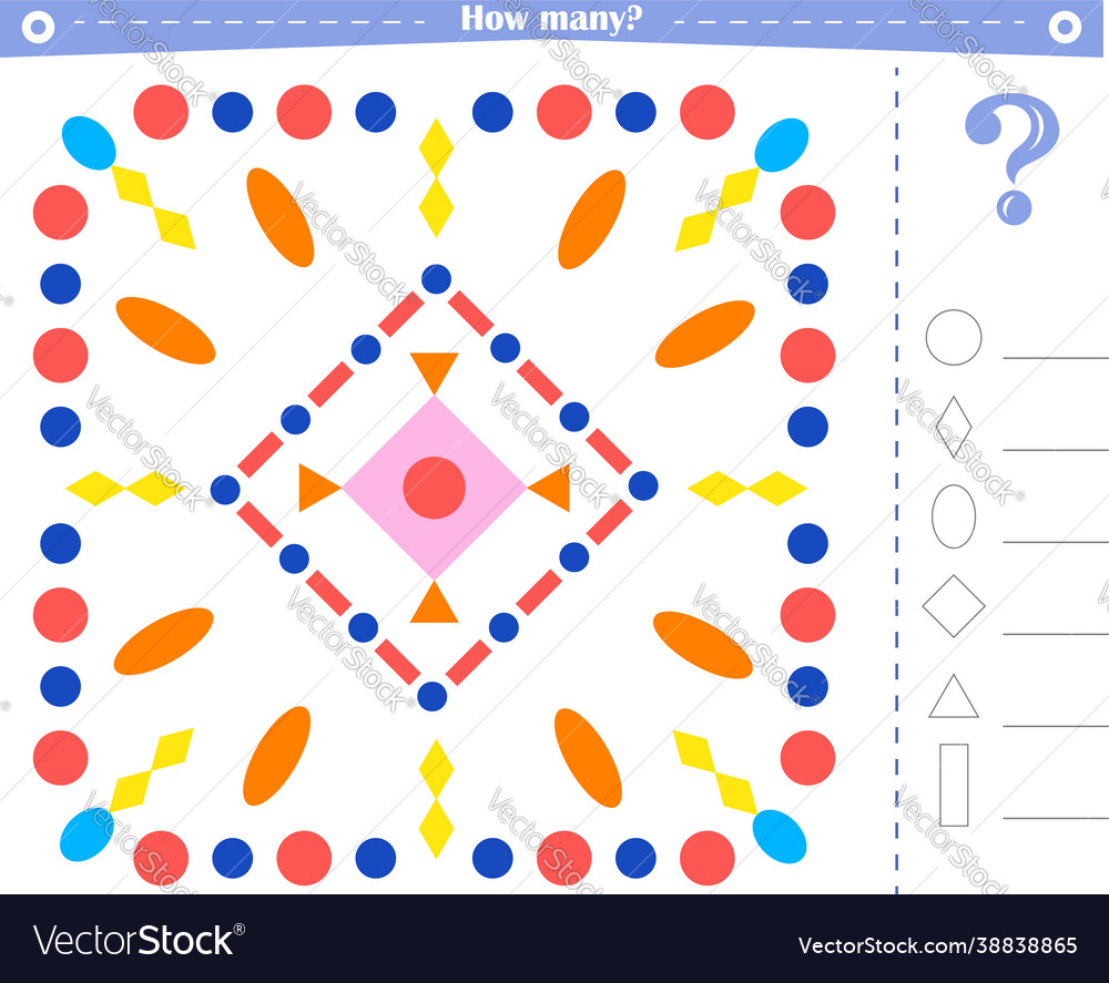 A game for children count all indicated vector image A game for children count all indicated