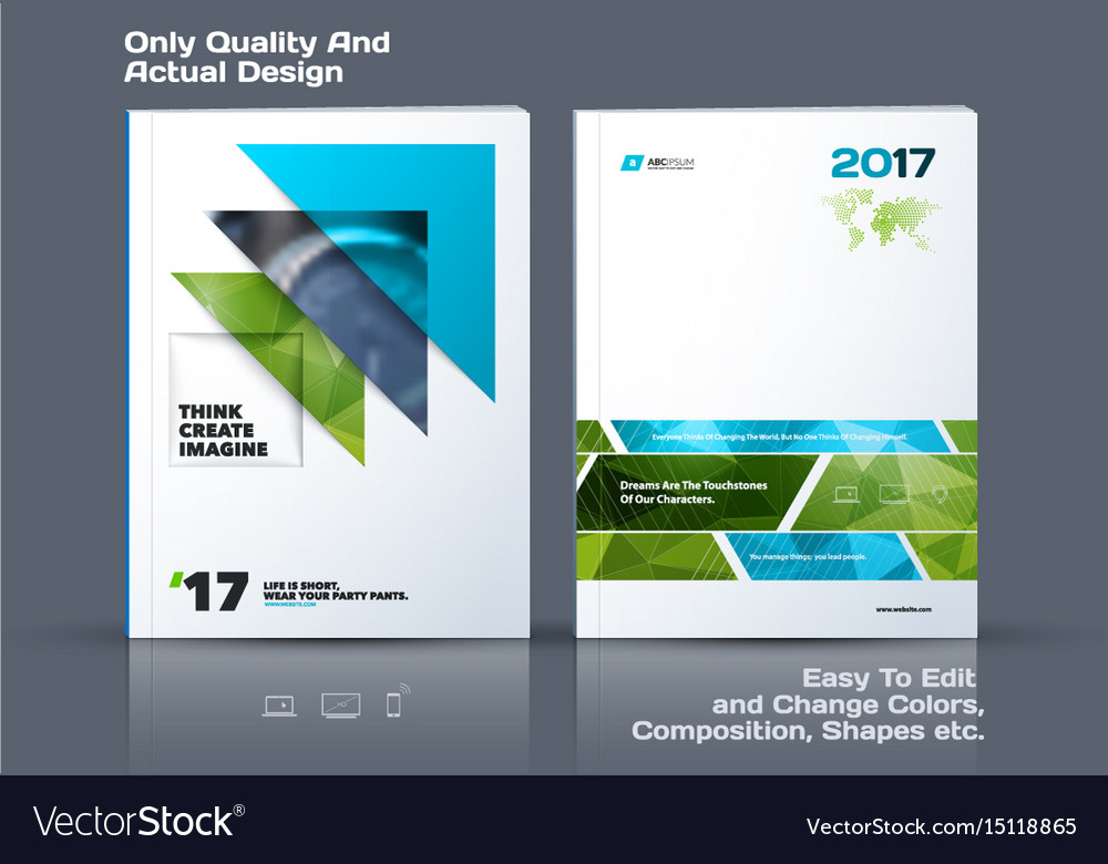 Abstract annual report business template